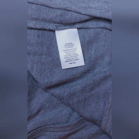 Adrienne Vittadini Grey Knit Shift Dress Size Small Long Sleeve Everyday Comfy - Picture 7 of 9